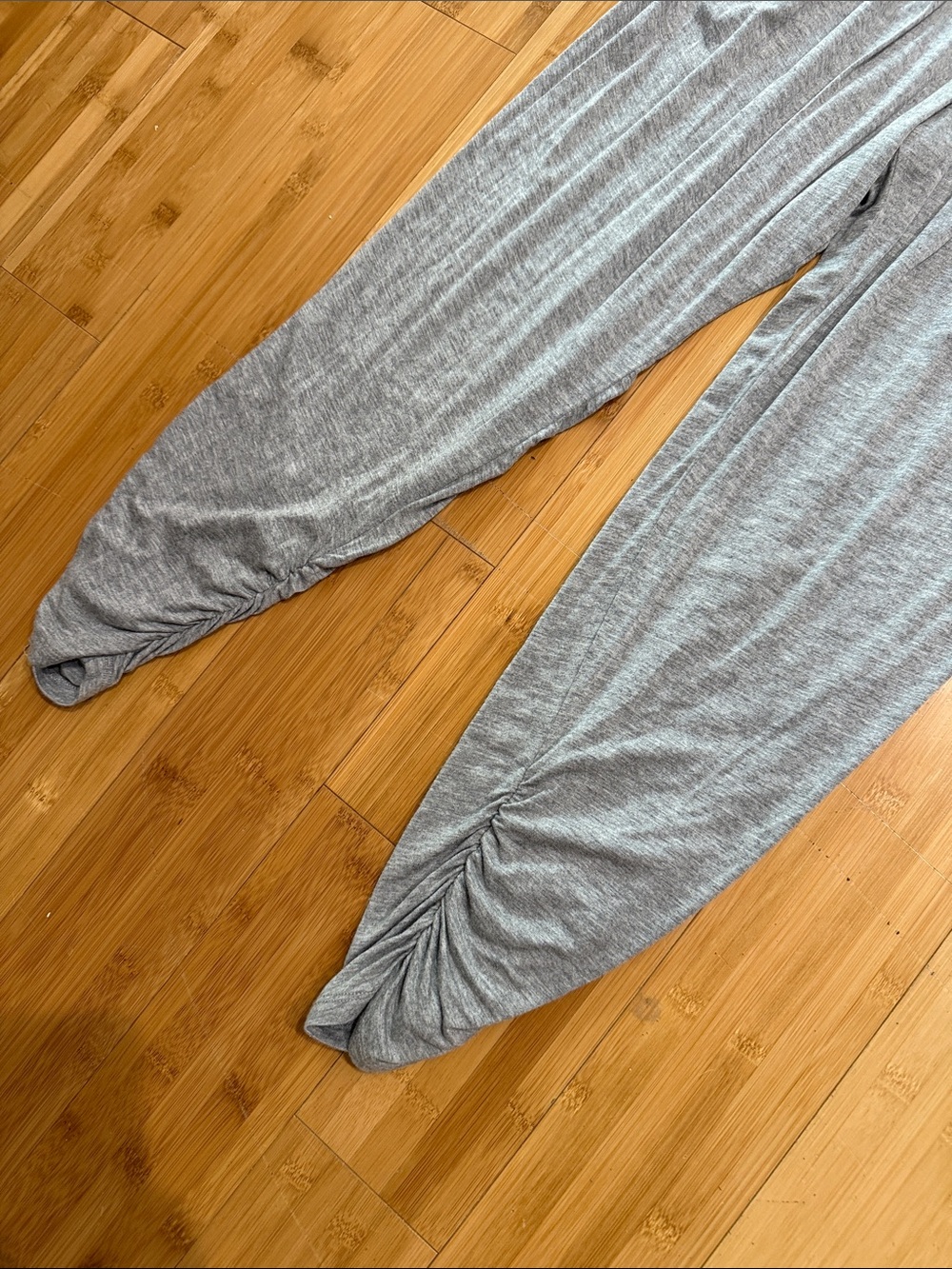 Heart & Hips Strapless Light Gray Draped Jumpsuit - Picture 2 of 4